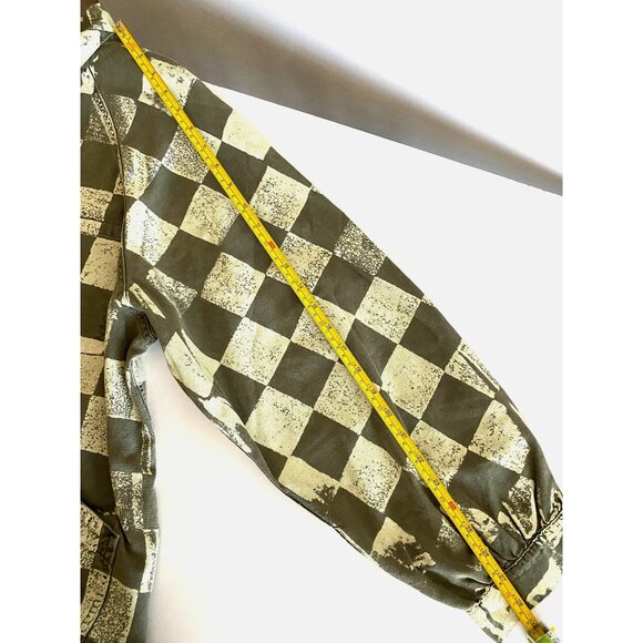 The Great Commodore Jacket Size 2 Army Green Checker Print NWT - Picture 10 of 10